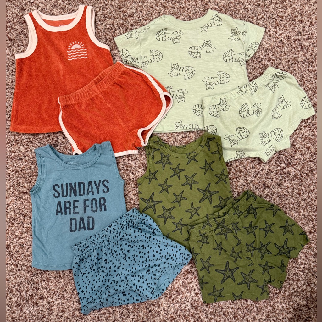 12m Summer Outfit Sets